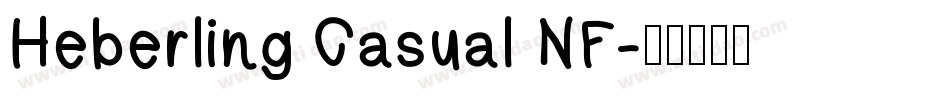 Heberling Casual NF字体转换